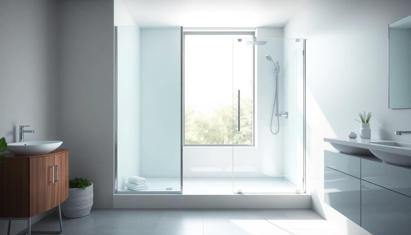 Installer une cabine de douche intégrale moderne dans une salle de bain élégante.