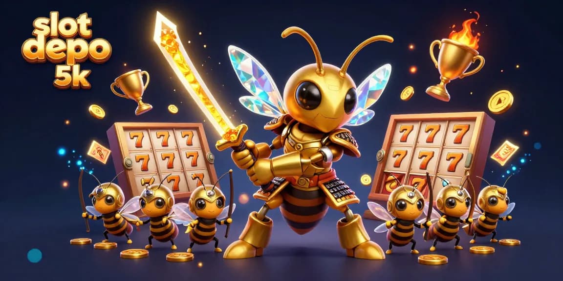 Experience thrilling gameplay with slot depo 5k as lucky 7s and jackpot counters surround dynamic characters.