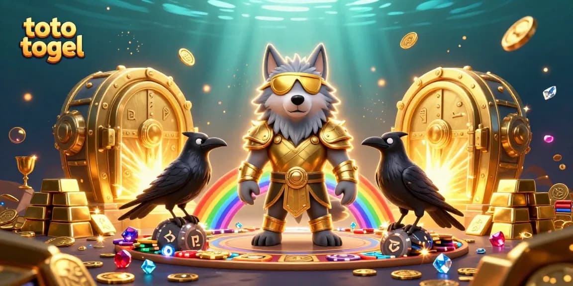 Experience the excitement of toto togel with Odin, ravens, and golden treasures.