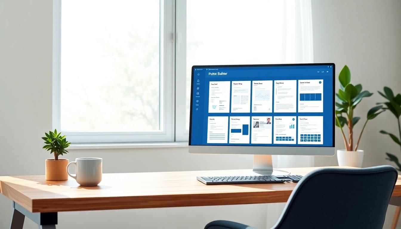 Create an effective Resume Builder using a professional interface and customizable templates.