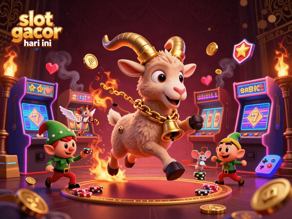 Experience the thrill of slot gacor hari ini with Krampus, angel mice, and mischievous elves in a vibrant casino.