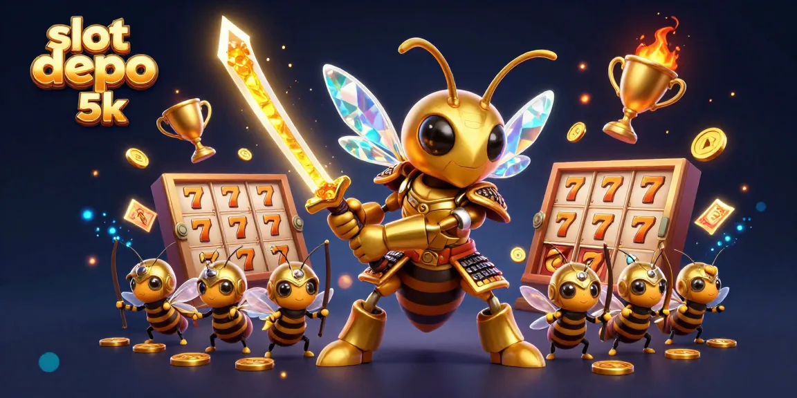 Experience thrilling gameplay with slot depo 5k as lucky 7s and jackpot counters surround dynamic characters.