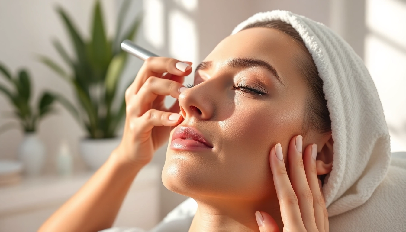 Skincare treatment featuring a chemical peel Queens NY for radiant skin enhancement.