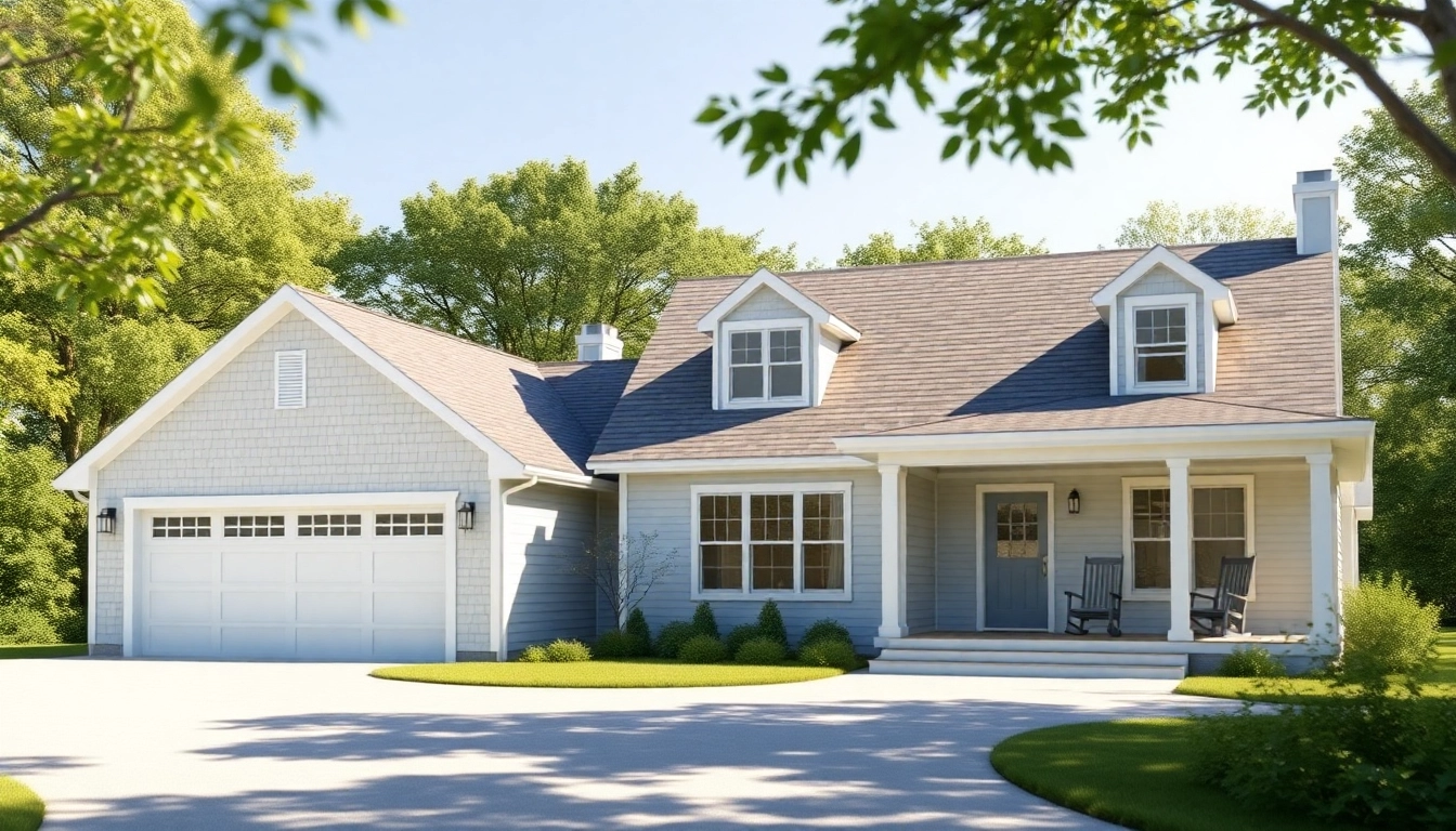 Stunning Cape Cod home addition showcasing its inviting design and spacious attached garage.
