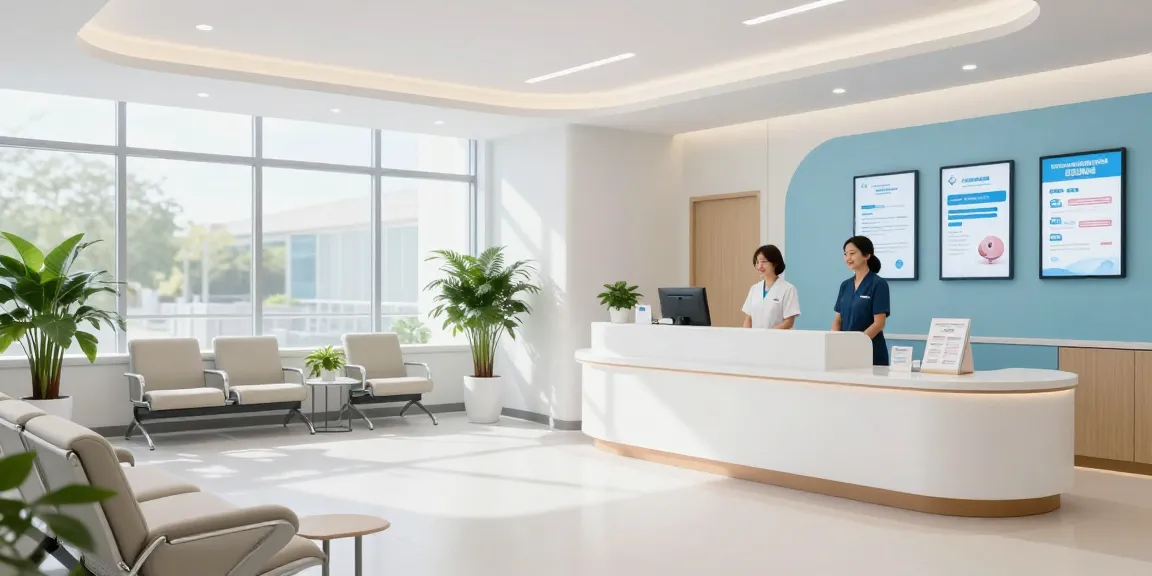 Maternity health insurance information at a healthcare facility, showcasing patient care services and compassionate doctor consultations.