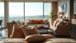 Experience the charm of accommodation with inviting decor and natural lighting.