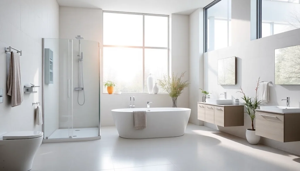 Gestalten Sie ein modernes Badezimmer mit Produkten von sonni sanitär GmbH, ideal für jedes Zuhause.