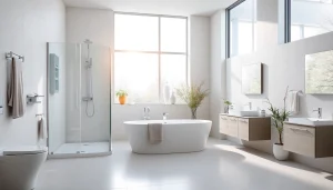 Gestalten Sie ein modernes Badezimmer mit Produkten von sonni sanitär GmbH, ideal für jedes Zuhause.