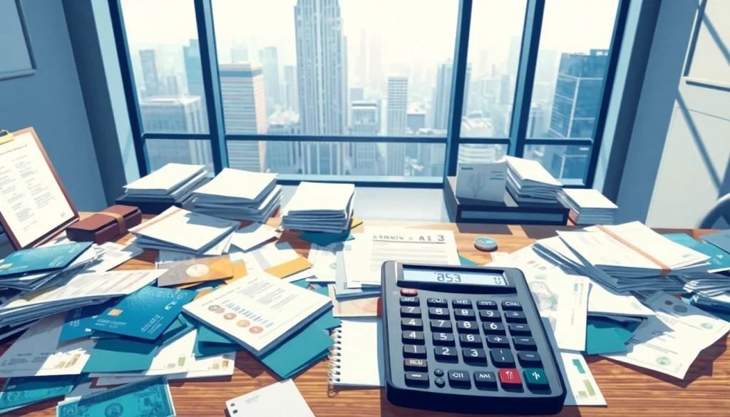 카드깡을 주제로 한 금융상황을 보여주는 장면.