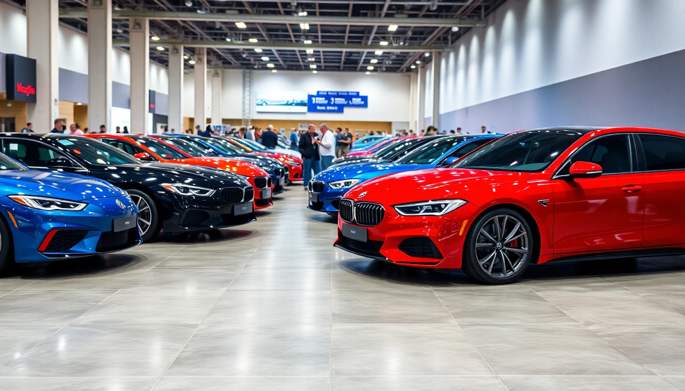 Experience the excitement of the Auto Cars Show featuring the latest car models in a vibrant setting.