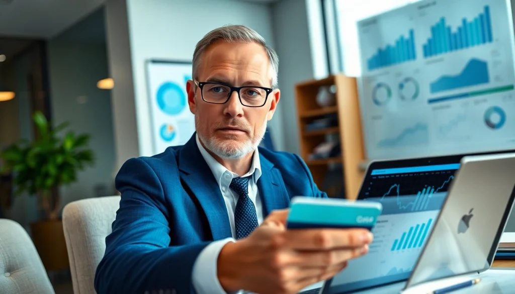 카드 현금화 전문 상담사가 재정 분석을 하는 모습