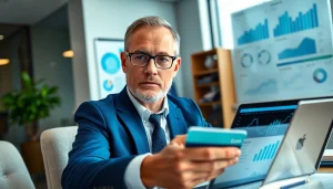 카드 현금화 전문 상담사가 재정 분석을 하는 모습