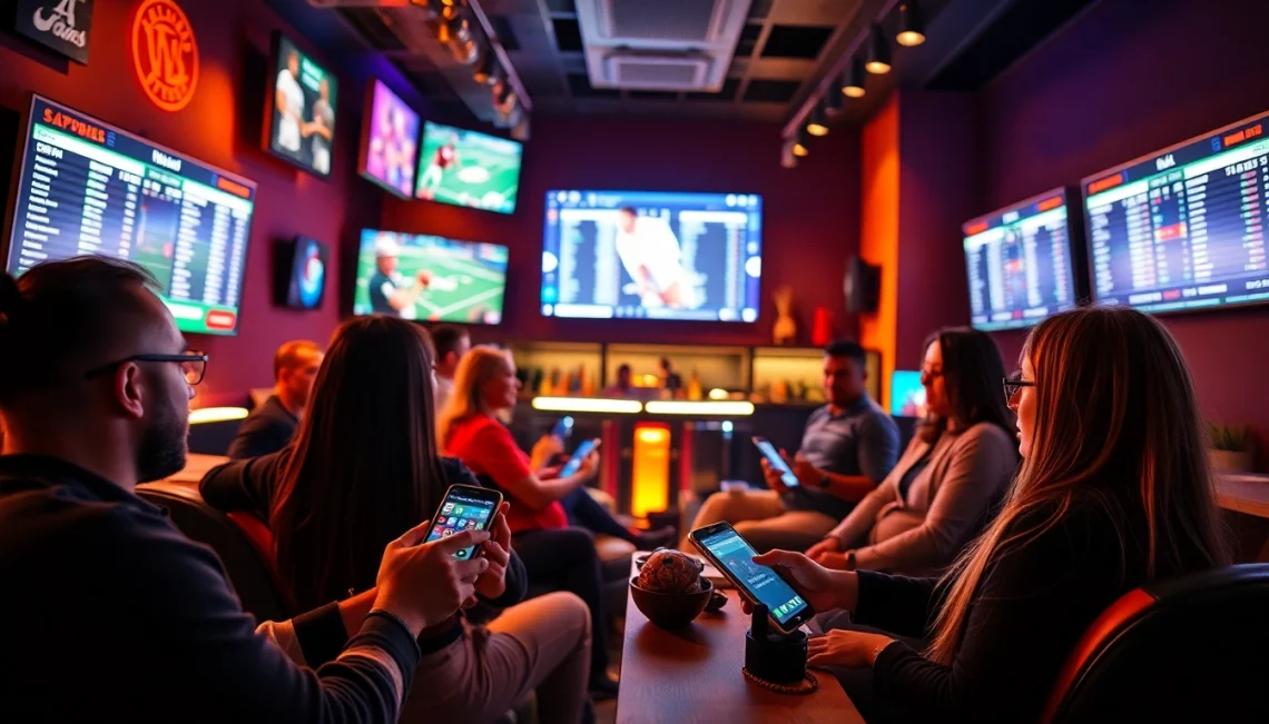 Engage in online sports betting Alabama with users immersed in a lively betting atmosphere.