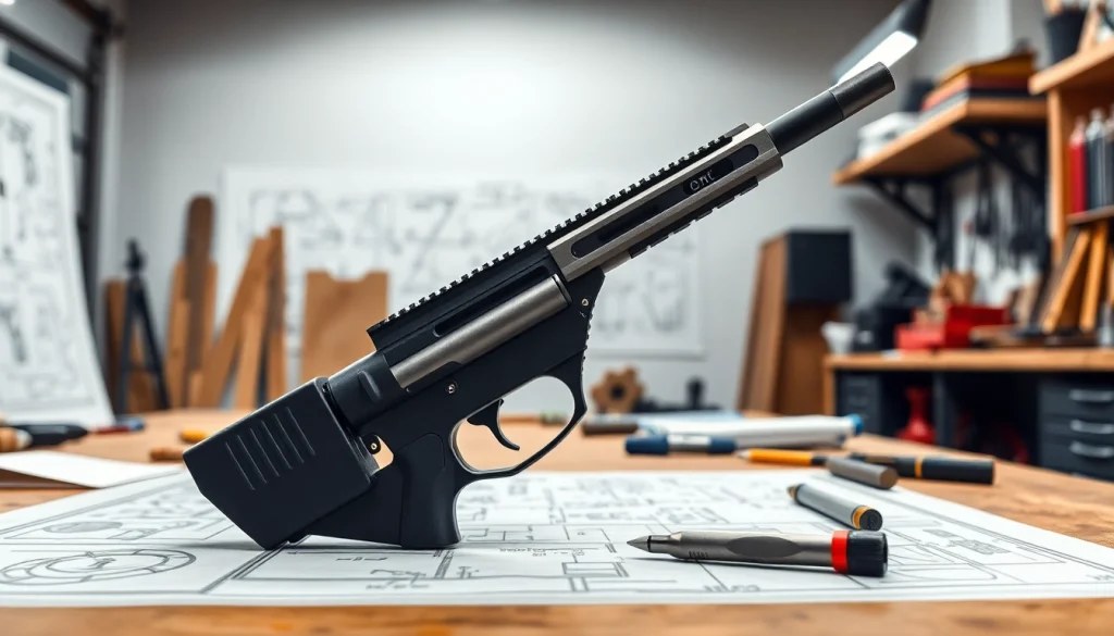 Wot trigger showcasing precise engineering details in a workshop setting.