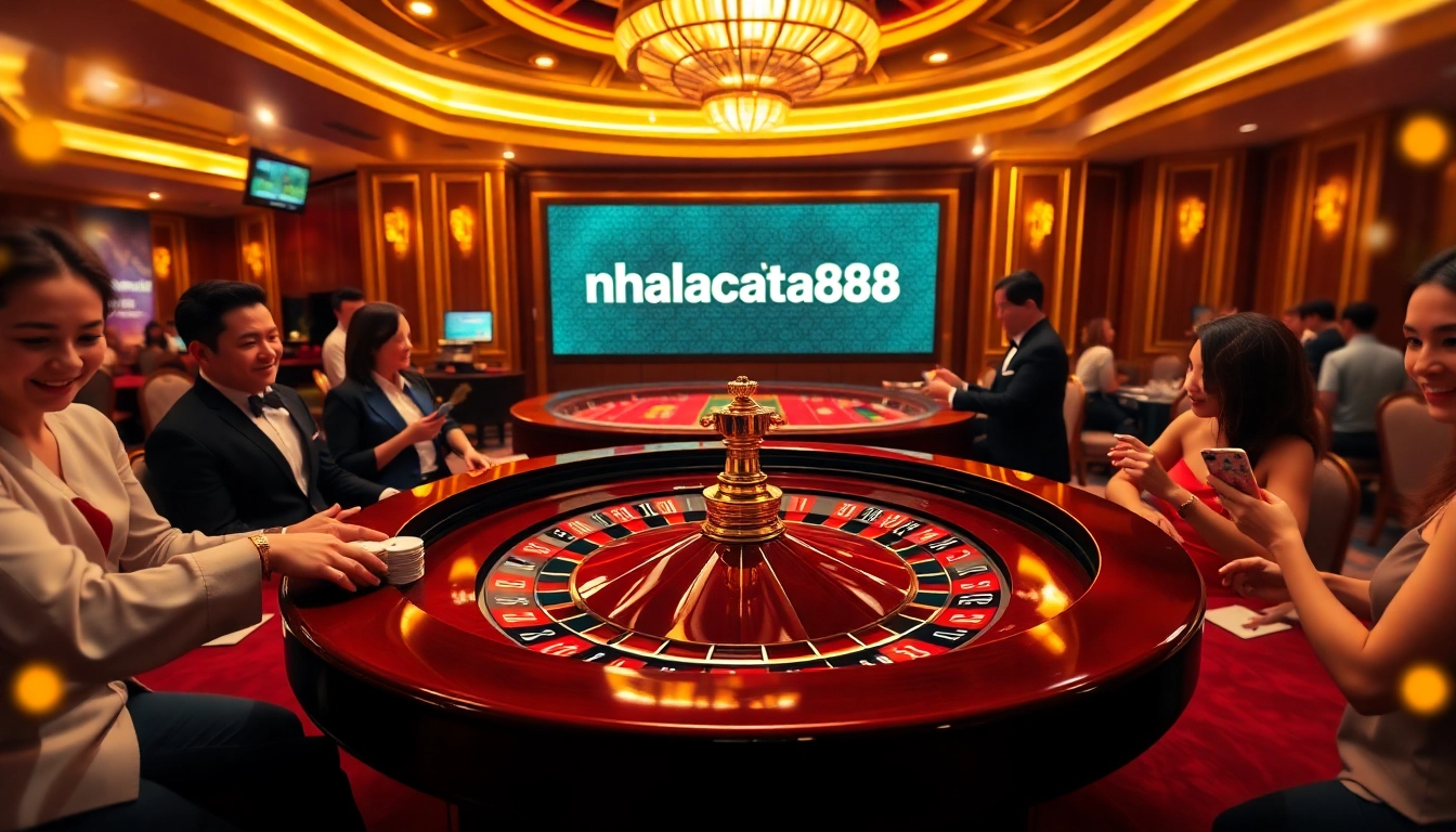 Casual gamers enjoying a thrilling round of roulette at TA88, the trusted online gaming platform https://nhacaita88.contact/.