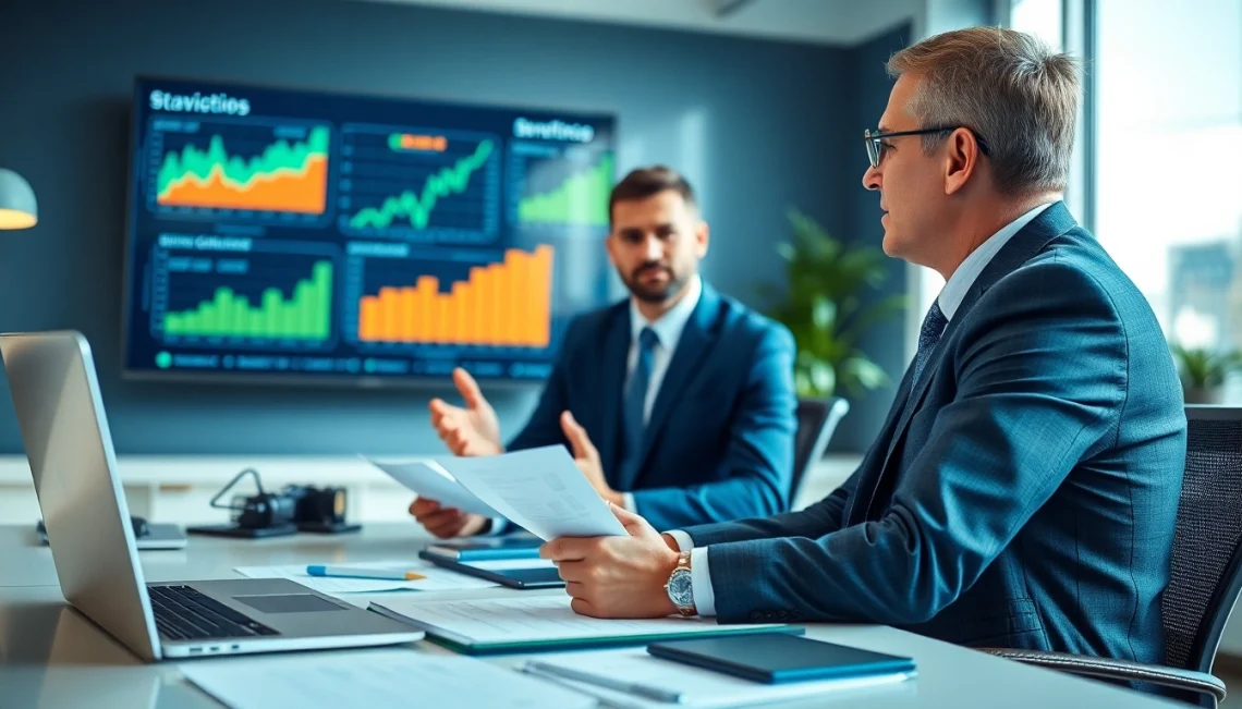 카드현금화 전략을 논의하는 전문 금융 상담사의 모습