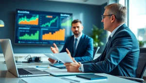 카드현금화 전략을 논의하는 전문 금융 상담사의 모습