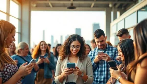 Engaged players participating in online sports betting California with a vibrant backdrop.