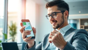 Enhancing communication with WhatsApp Business CRM in a modern office setting.