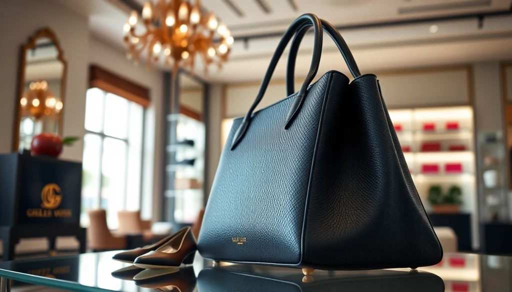 레플리카사이트에서 고급 핸드백과 신발을 쇼핑하는 세련된 경험을 즐기는 모습