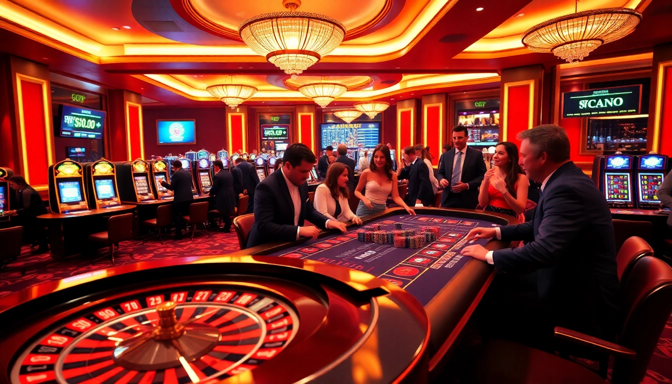 Exciting roulette game at GO8 casino featuring vibrant atmosphere and enthusiastic players.