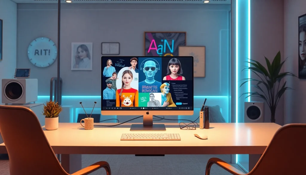 Engaging AI workspace featuring an innovative nsfw AI image generator interface.