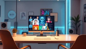 Engaging AI workspace featuring an innovative nsfw AI image generator interface.