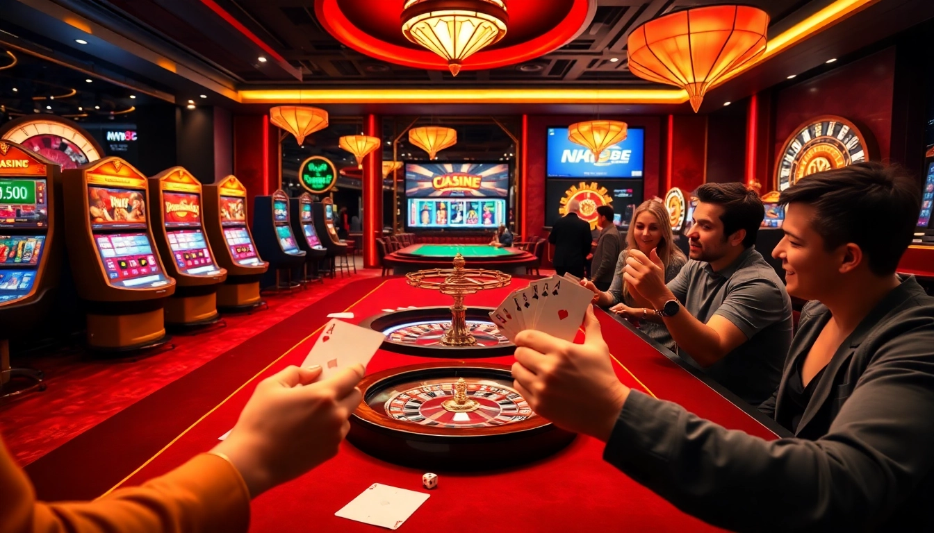 Experience thrilling gameplay at cm88 com with vibrant casino tables and engaging slot machines.
