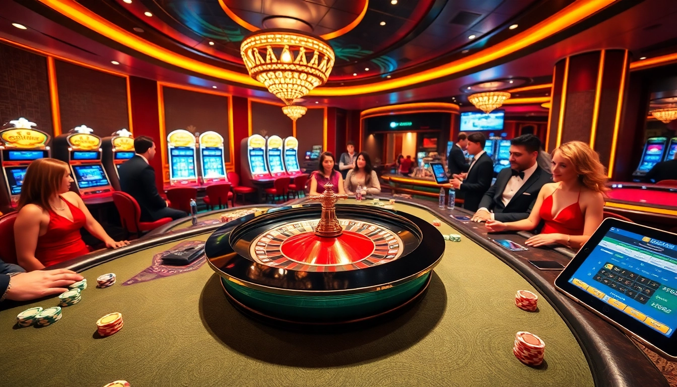 Participez à une action à enjeux élevés dans un casino fiable en ligne, avec de la roulette, du poker et des machines à sous dynamiques.