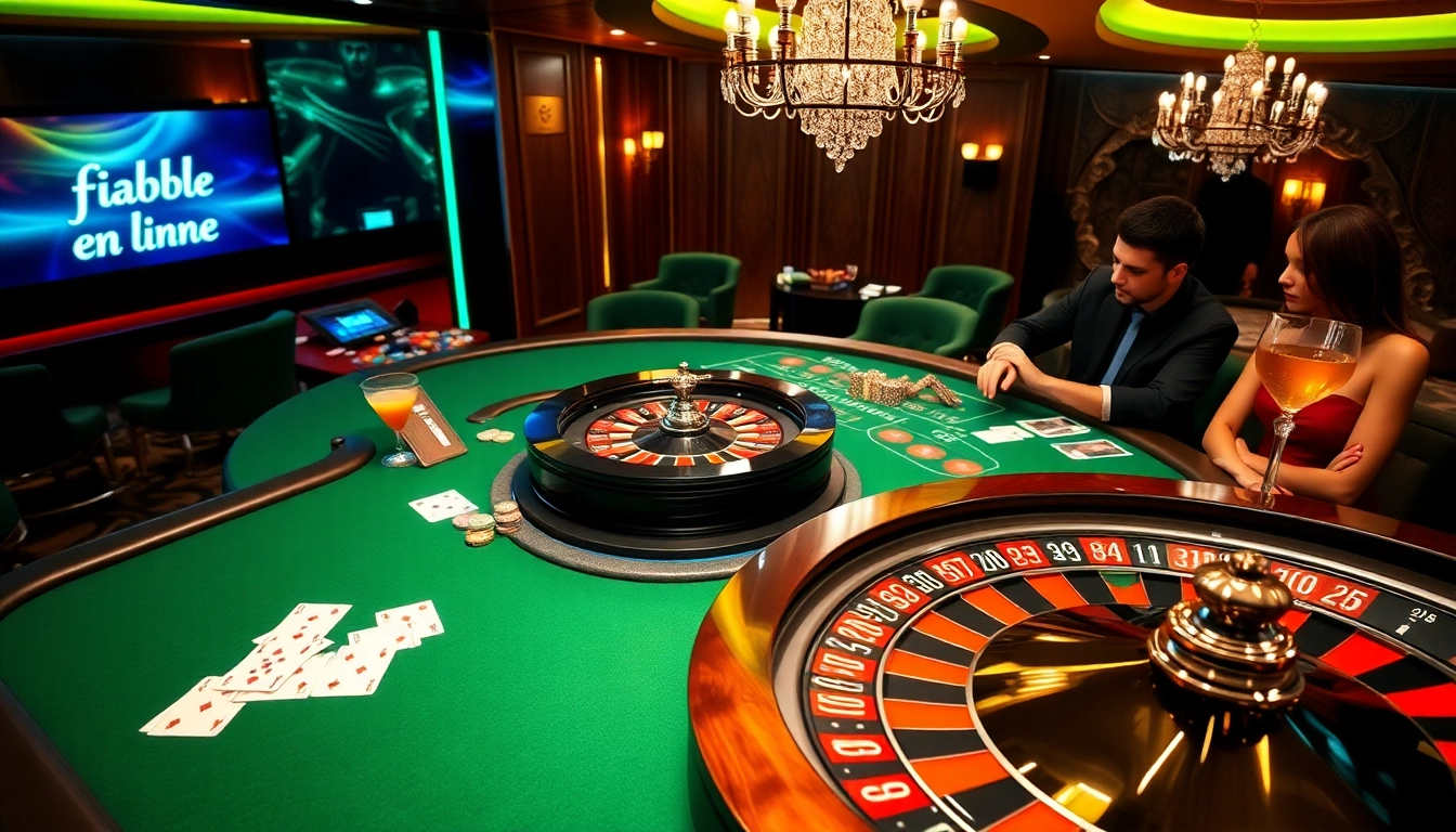 Cartes à jouer et jetons de poker sur une table de casino indiquant un casino fiable en ligne pour un jeu stratégique.