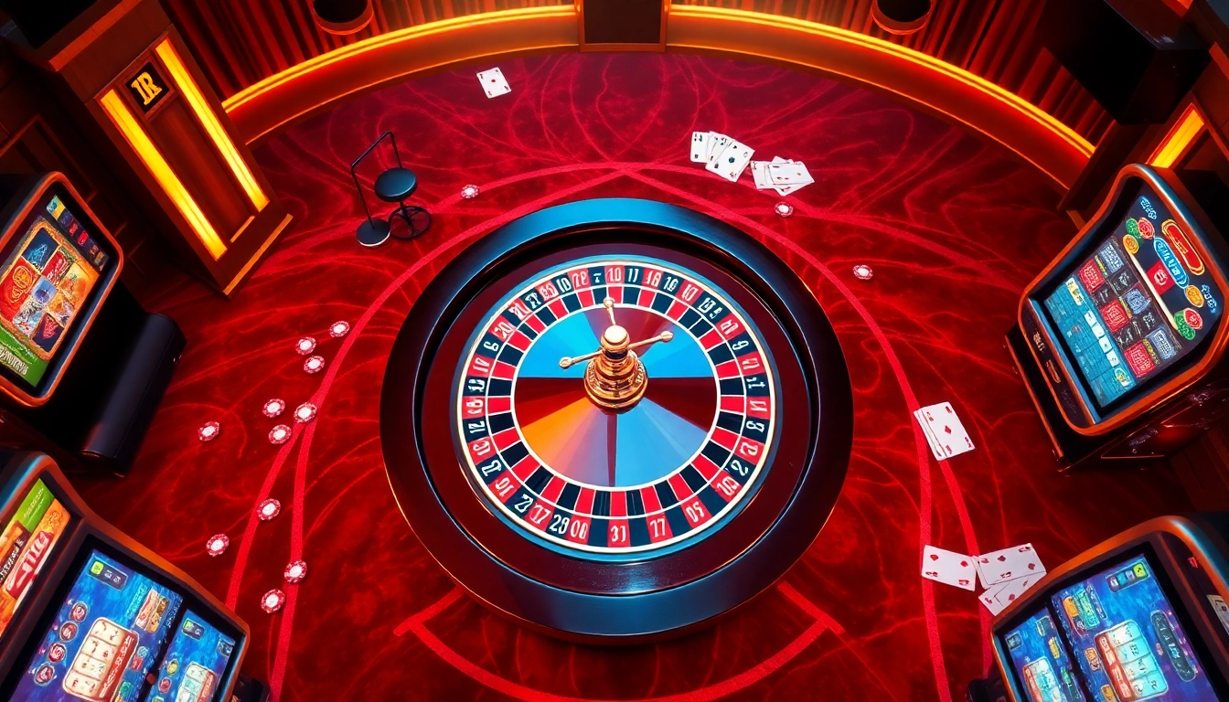 Vivez l'excitation d'un casino fiable en ligne avec des jetons de poker vibrants et des roues de roulette.