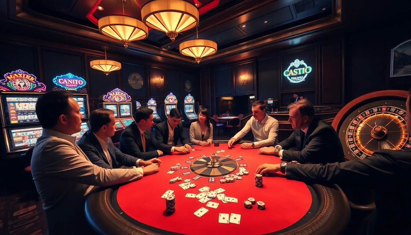 Découvrez l'excitation du meilleur casino en ligne 2026 à une table de poker luxueuse avec un gameplay dynamique.
